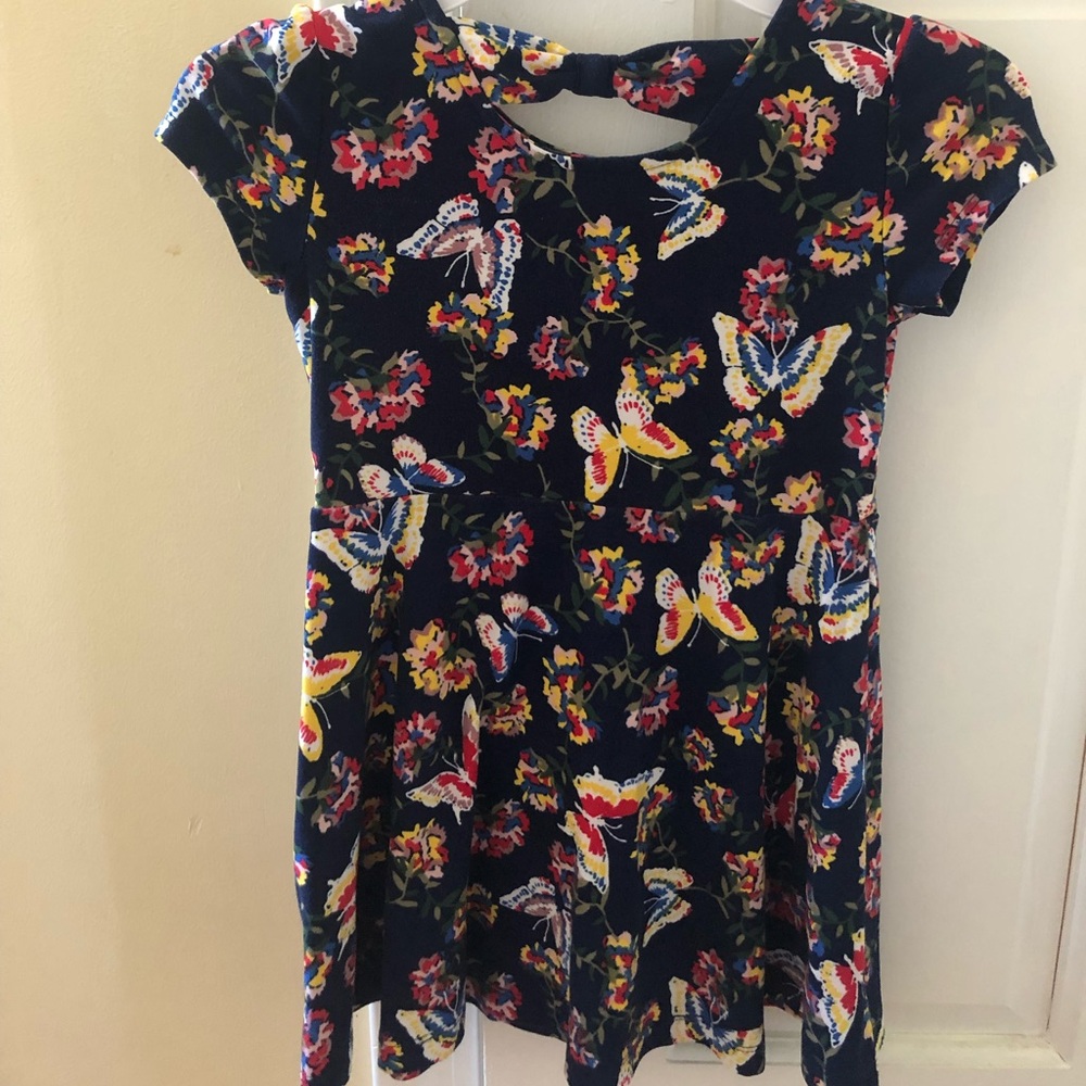 Navy butterfly sundress